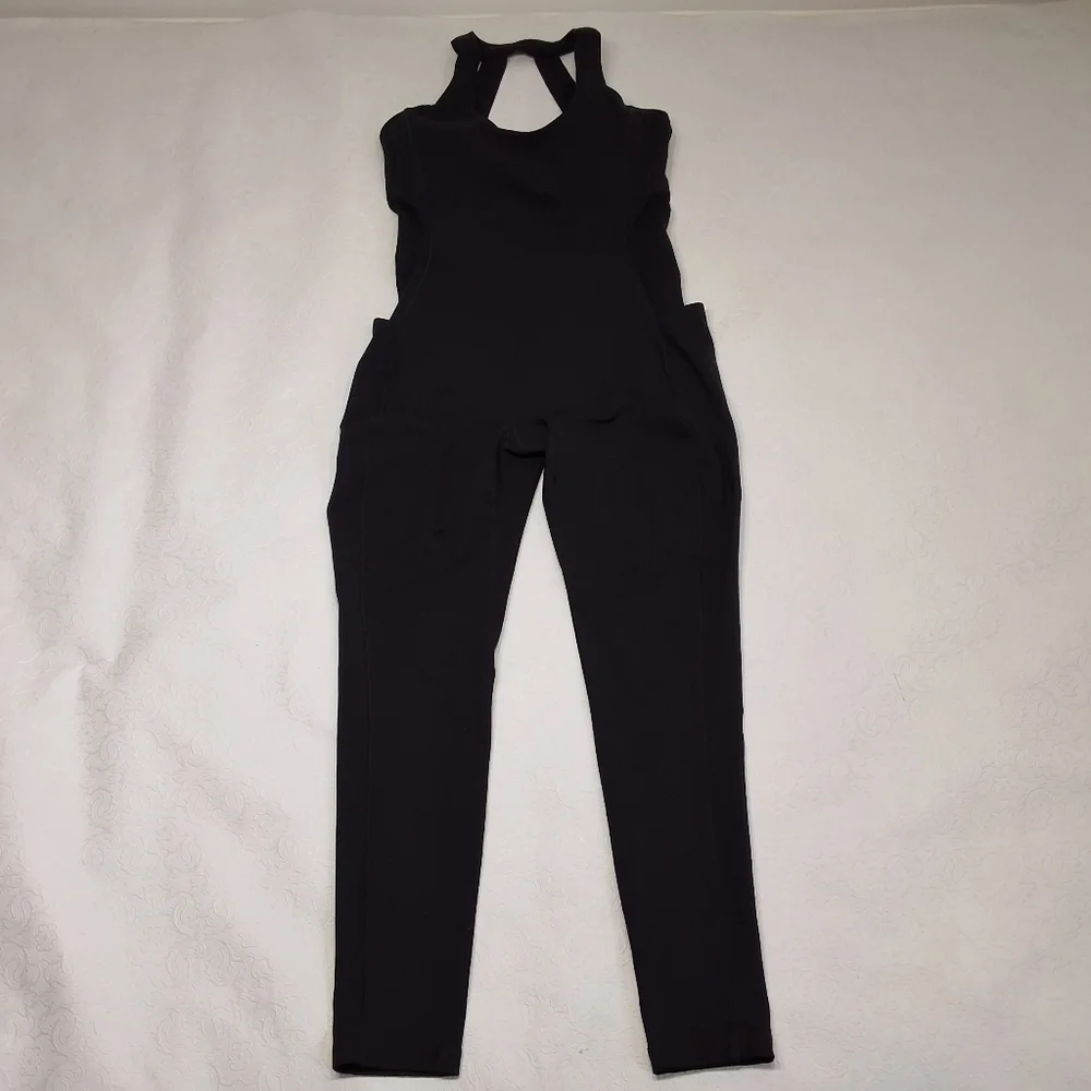 armony balance Black halter Jumpsuit Size M - Picture 3 of 13